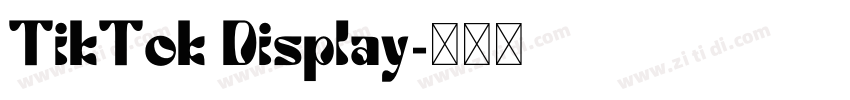 TikTok Display字体转换